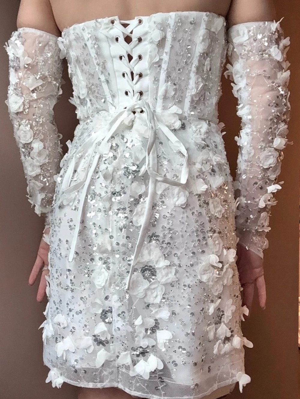 Bridal Mini Dress - Picture 2 of 3